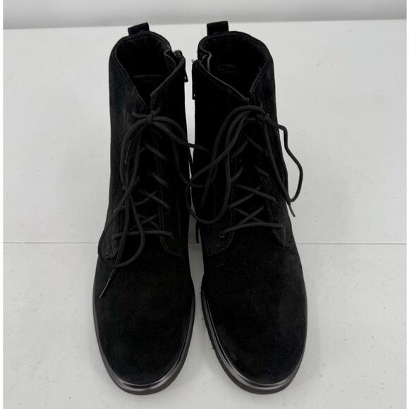 NEW Munro Women's Black Suede Finnley Lace Up Ankle Boots Size 9M - Picture 5 of 8